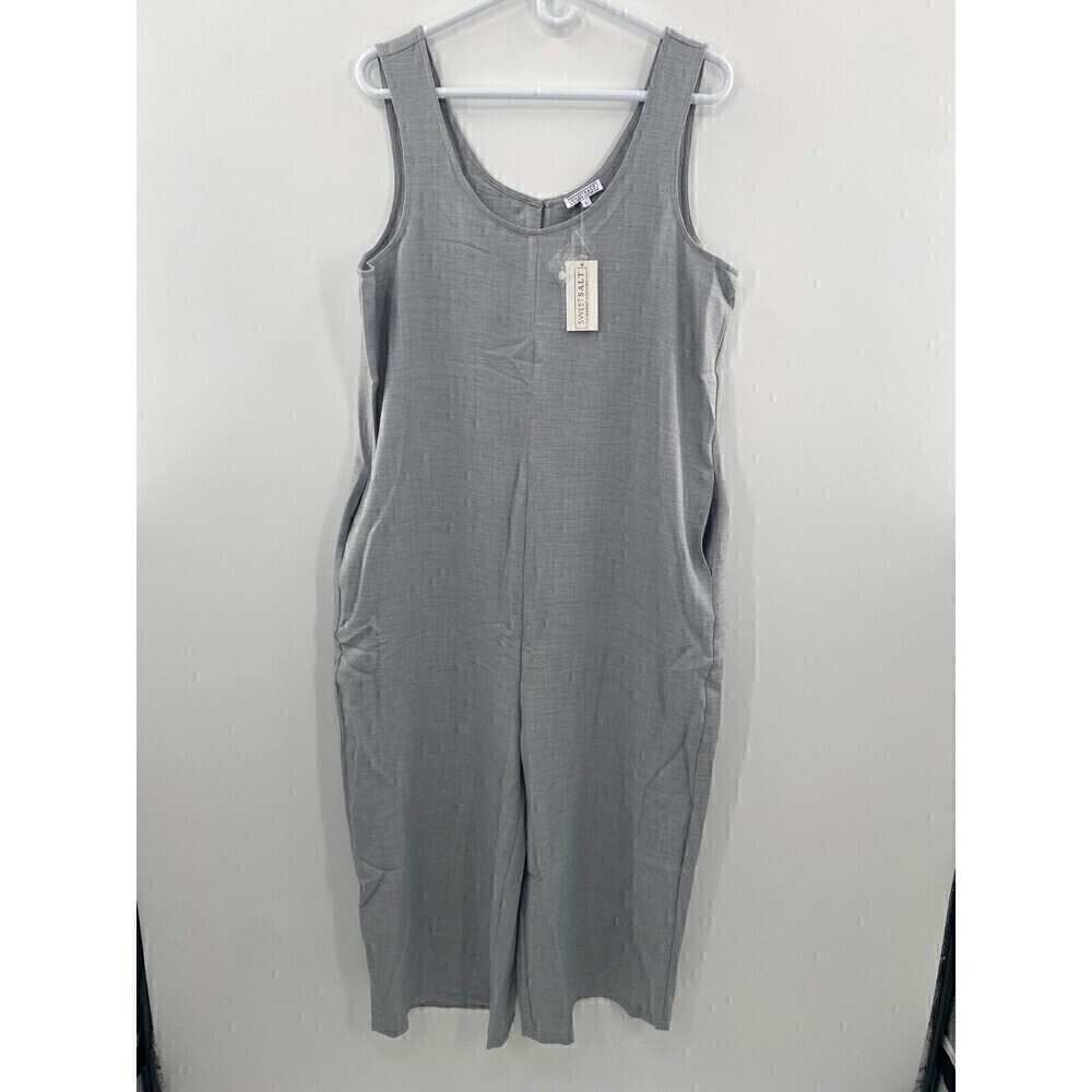 Sweet Salt Jumpsuit Gray Sleeveless Women Large